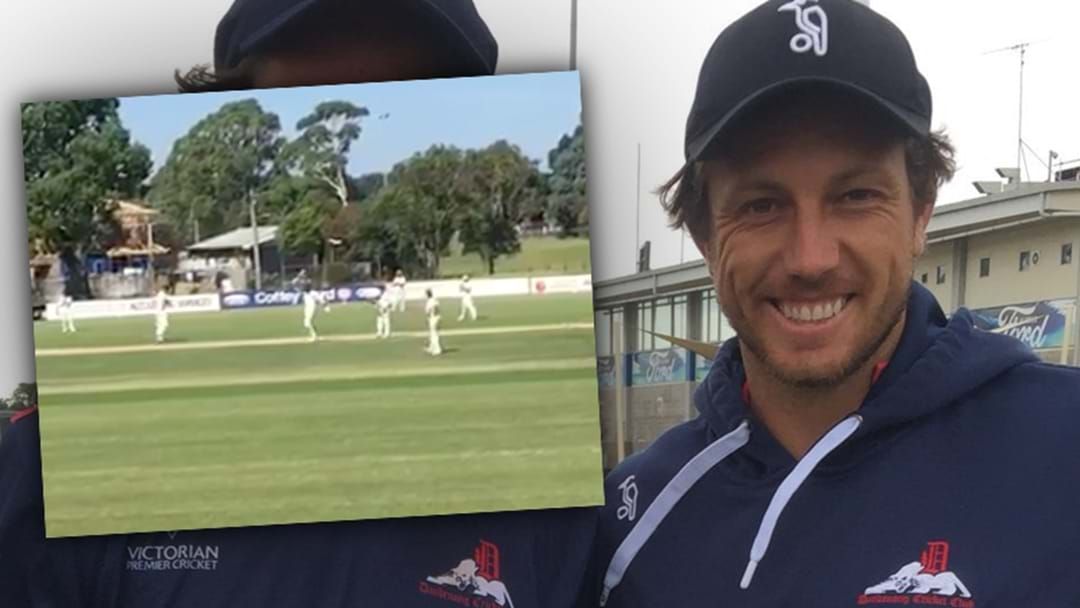 Article heading image for James Pattinson Goes Insane With The Bat Again