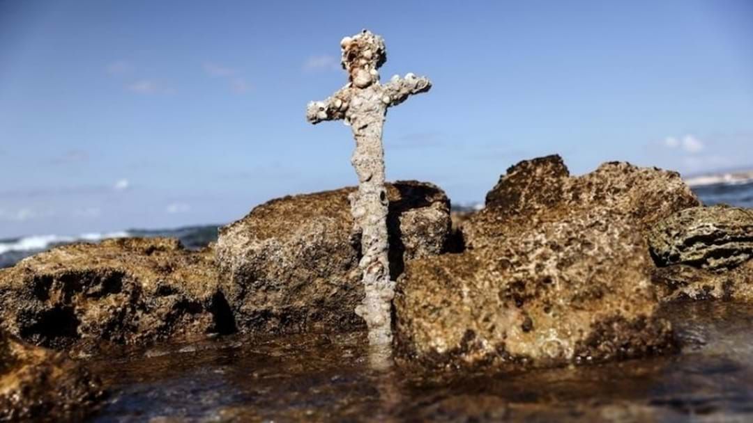 Article heading image for A Diver Has Recovered A 900-Year-Old 'Crusader Sword' In The Mediterranean Sea