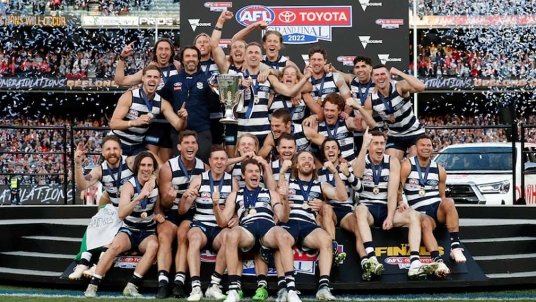 Article heading image for Geelong Captain Joel Selwood Hailed An Absolute Giant After Cats Annihilate Sydney Swans In 2022 AFL Premiership 