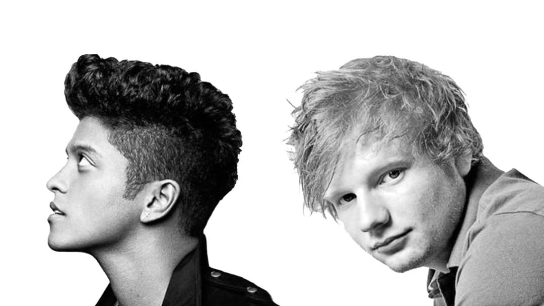 Article heading image for Get Ready For A Bruno Mars And Ed Sheeran Collab!