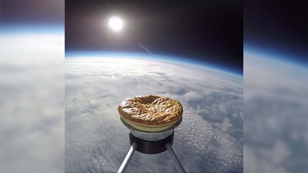 Article heading image for Blokes Launch A MEAT PIE Into Outer Space