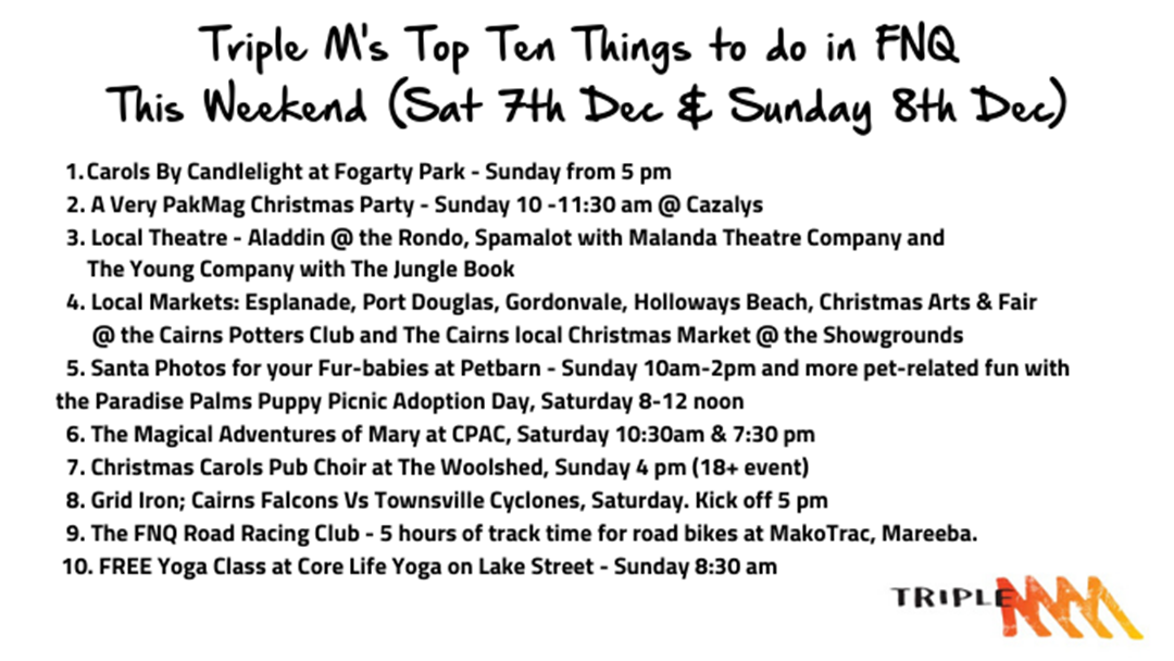 Article heading image for Triple M's Top 10 Things To Do in FNQ!