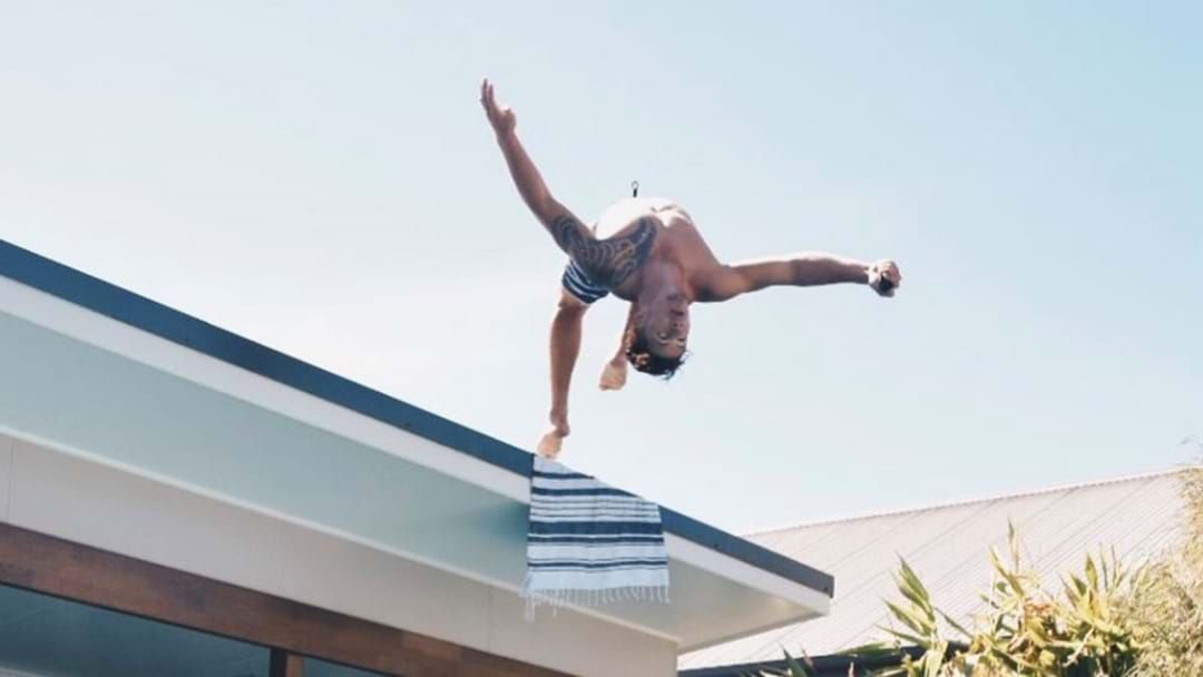 Article heading image for Knights Recruit's Rooftop Stunt Has Fans Feeling Nervous