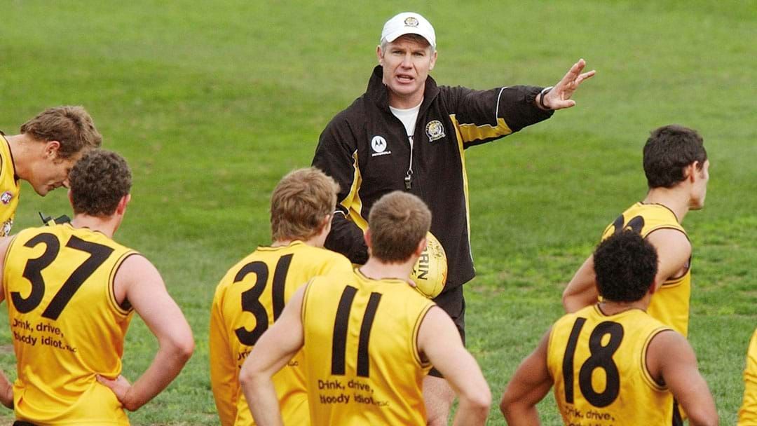 Article heading image for We Surfaced Some Audio Of Some Of Spud Frawley’s Best Sprays As Richmond Coach