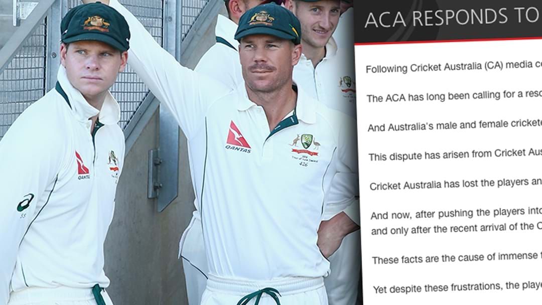 Article heading image for Cricketers Hit Back At Cricket Australia In Media Statement