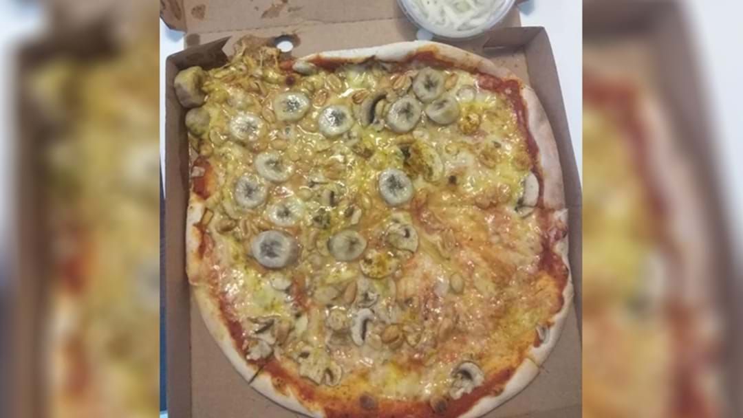 Article heading image for Someone Has Committed The Ultimate Food Crime: Bananas On Pizza