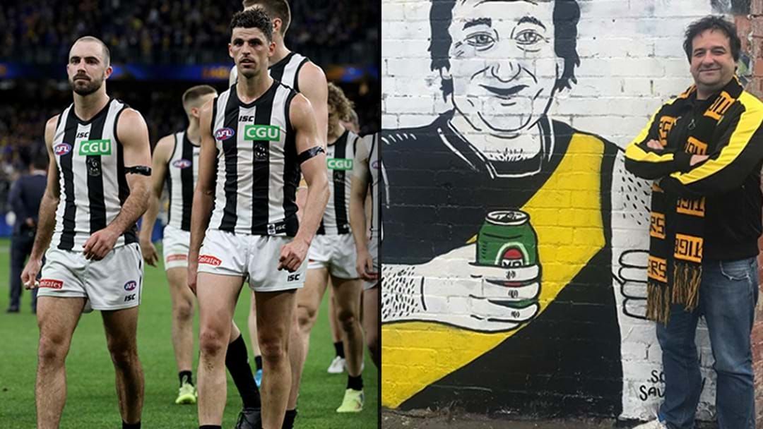 Article heading image for Mick Molloy Absolutely Gives It To Collingwood Ahead Of Their Prelim Final