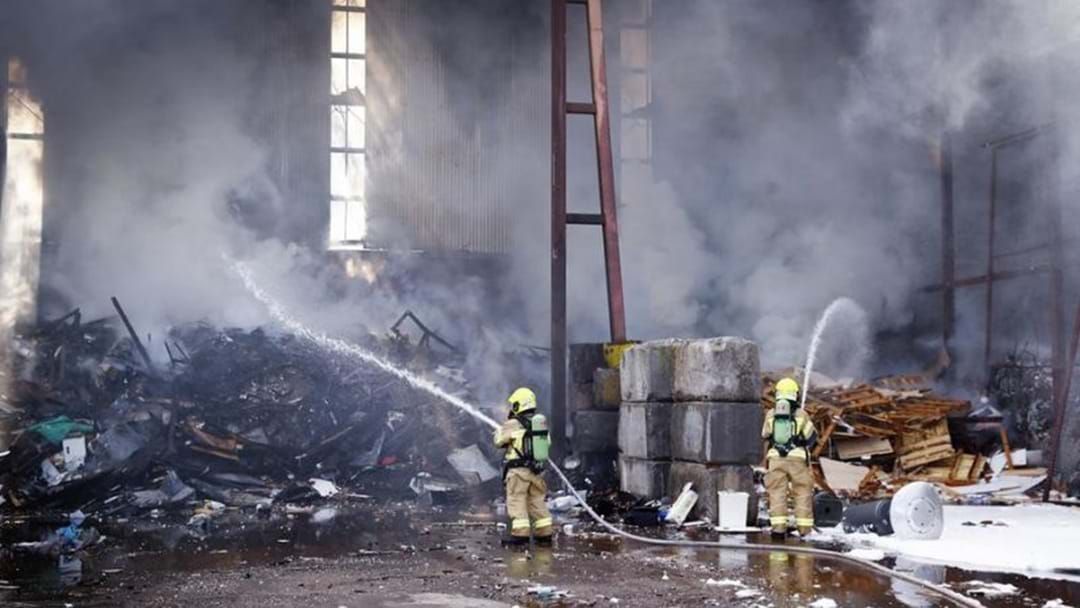 Article heading image for One Hundred Fire Fighters Work To Contain Massive Garbage Depot Blaze 