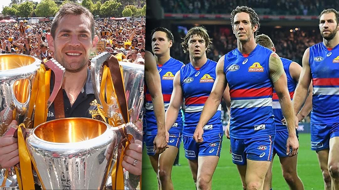 Article heading image for Luke Hodge Throws A Big Question Mark Over The Western Bulldogs' Premiership Defence