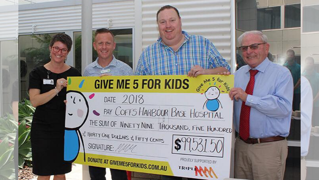 Article heading image for Triple M Raises $99,531.50 for Coffs Harbour Children's Ward!