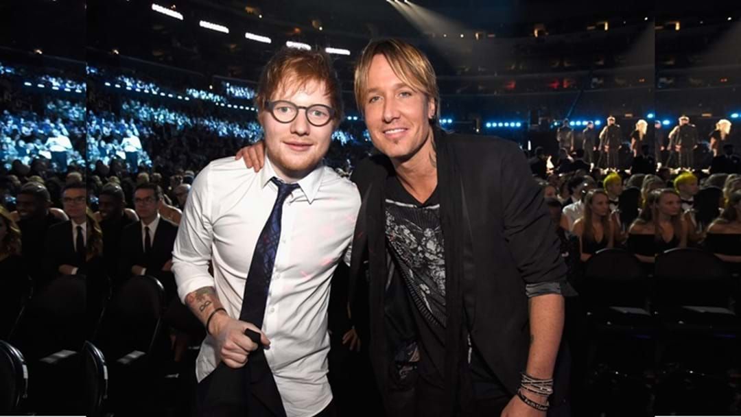 Article heading image for Ed Sheeran Is A Big Part of Keith Urban’s Latest Single