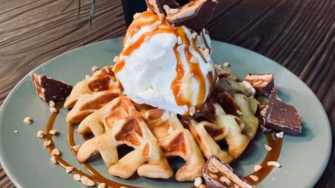 Article heading image for Snickers Waffles Are Now A Thing In Adelaide & We Are Nuts For It