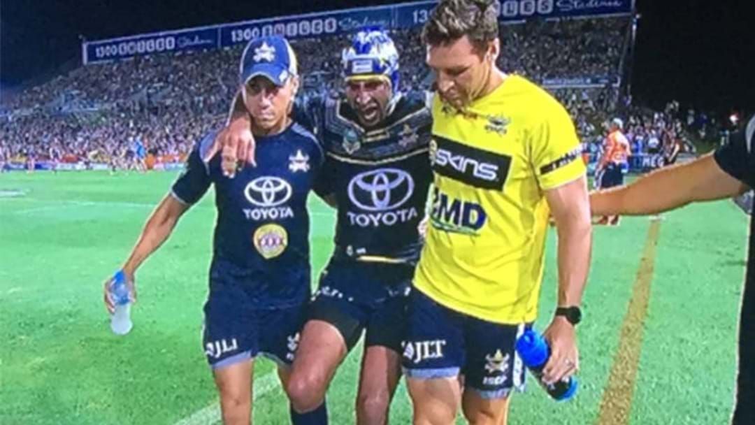 Article heading image for Concern For Johnathan Thurston After Star Carried From The Field