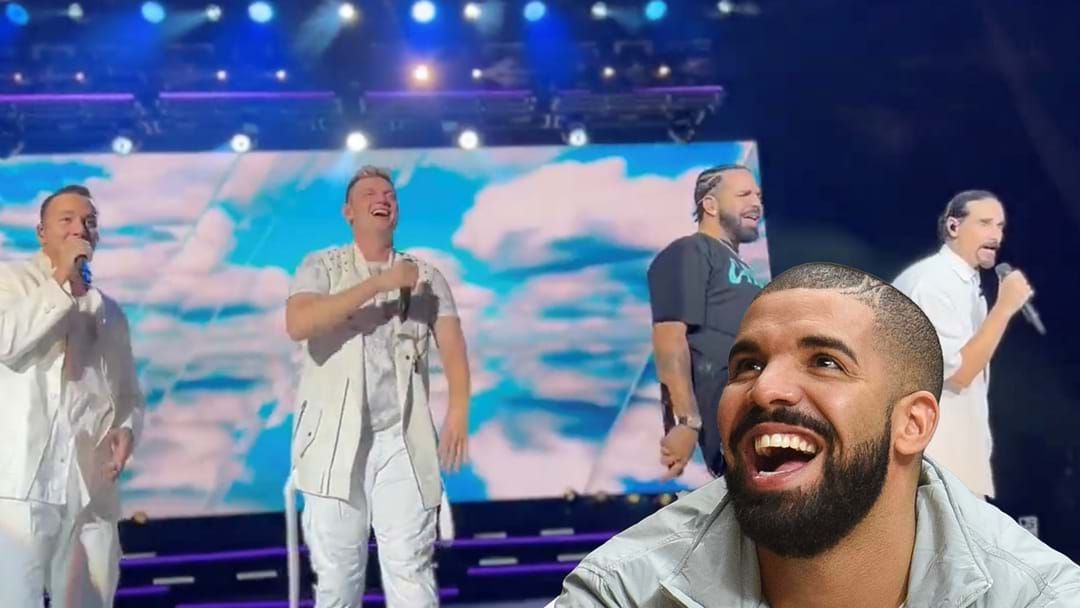 Article heading image for Drake Joins The Backstreet Boys For A Sing-A-Long On Stage