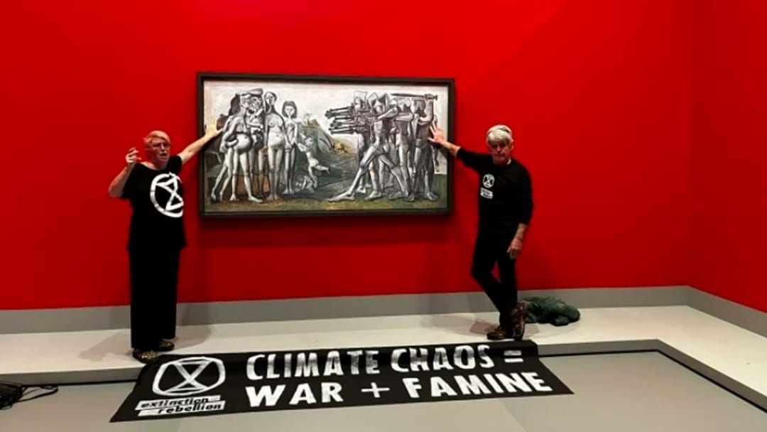Article heading image for Climate Activists Glue Themselves To Picasso Painting At National Gallery Of Victoria