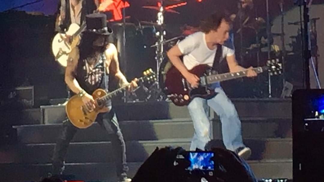 Article heading image for Questions We Have After Angus Joined GNR On Stage