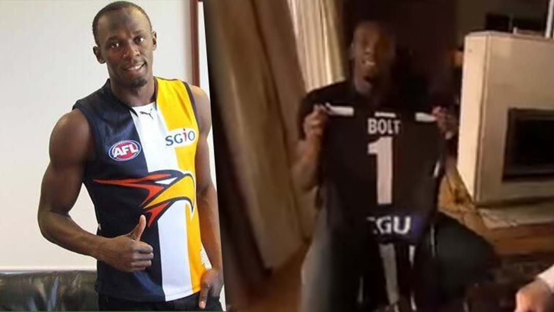 Article heading image for Usain Bolt Chooses His 3rd AFL Club