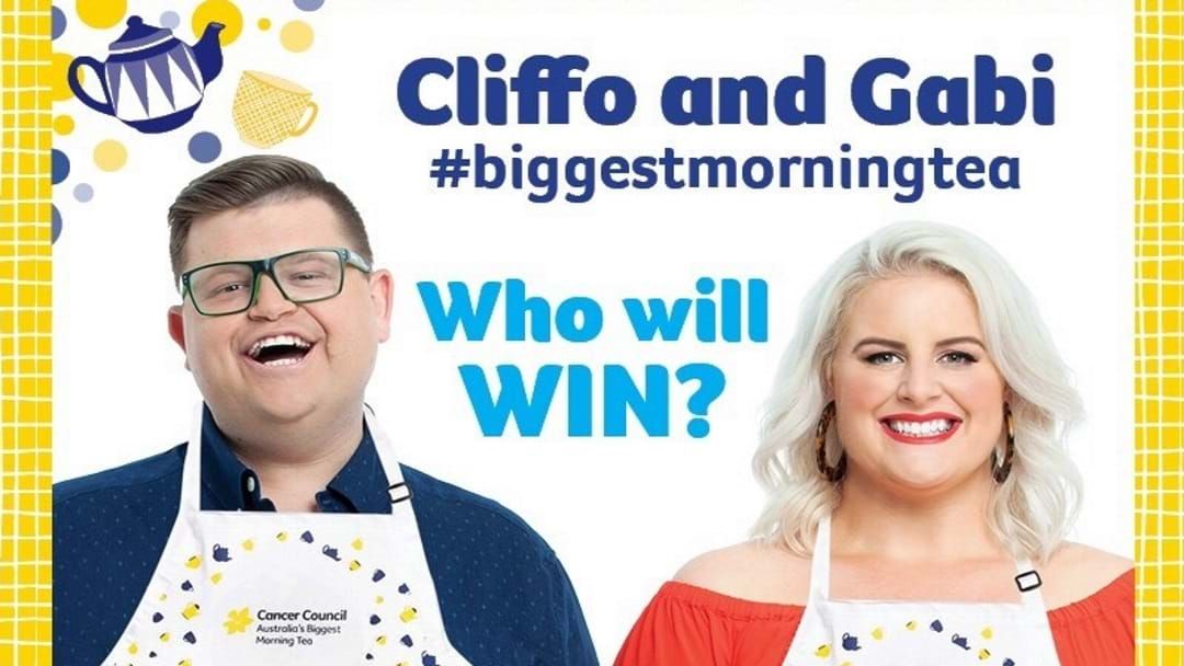 Article heading image for Cliffo & Gabi's Biggest Morning Tea CHALLENGE For Cancer Council Queensland