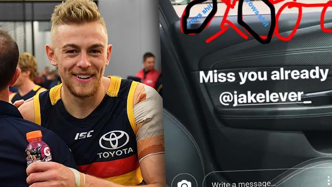 Article heading image for Hugh Greenwood's Cheeky Dig At Ex-Teammate Jake Lever On Instagram