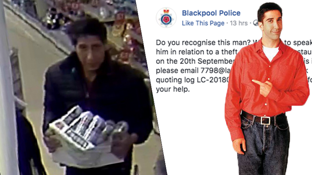 Article heading image for UK Police Release Image Of Burglar And We're Pretty Sure It's Ross From 'Friends'
