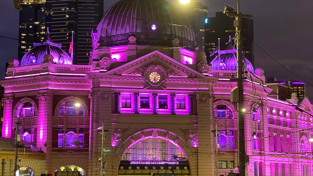 Article heading image for Melbourne Lights Up In Regal Purple In Queen's Honour