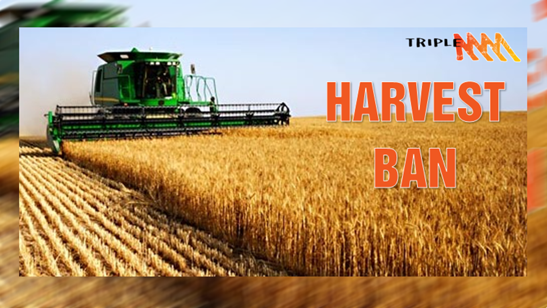 Article heading image for Harvest Bans - January 11 2017