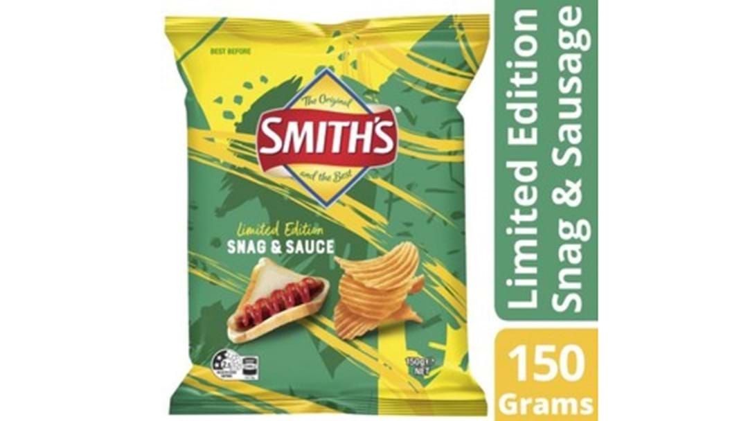 Article heading image for Smith's Have Released Limited Edition Snag & Sauce Flavoured Chips, So Watch Out Bunnings
