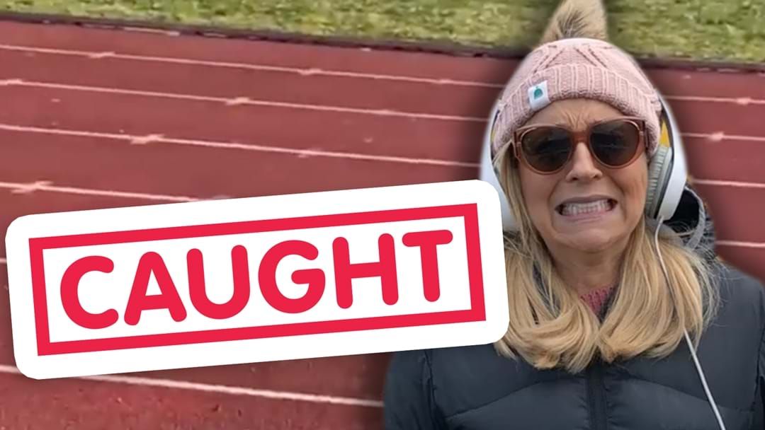 Article heading image for FOOTAGE Of Carrie Catches Her Screaming During Sons Sporting Event
