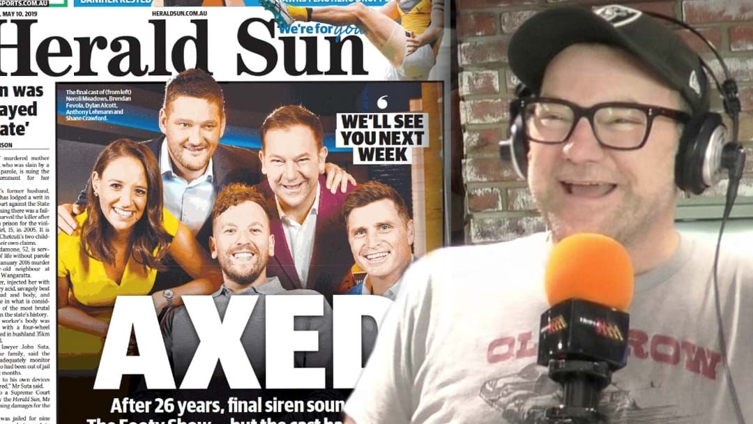 Article heading image for LISTEN | Lehmo's Hilarious Story About Finding Out He Made The Herald Sun's Front Page!