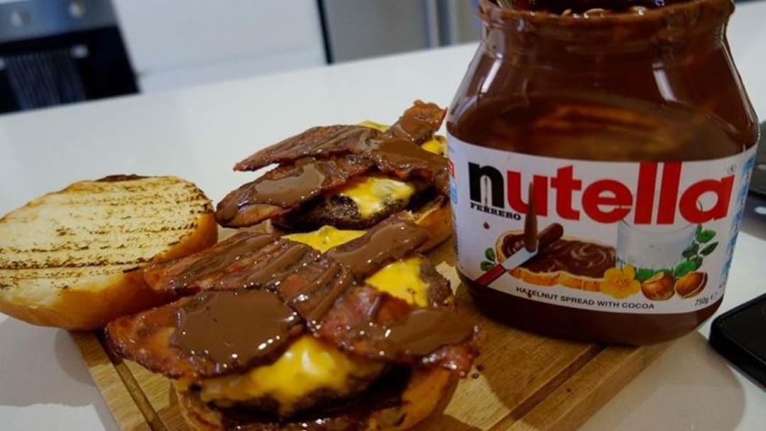 Article heading image for There's A New Bacon Nutella Burger... Maybe Don't Tell The Doctor About This One
