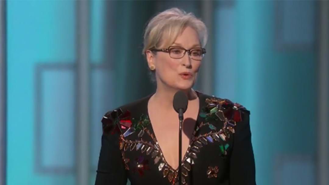 Article heading image for Meryl Streep Got Stuck Into Donald Trump At The Golden Globes