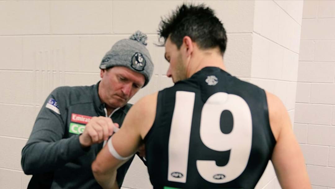 Article heading image for Collingwood Wore White Armbands In Tribute To Eurydice Dixon