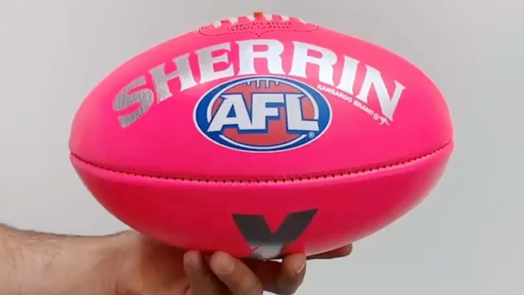 Article heading image for AFLX Is Running With A Pink Sherrin In 2019