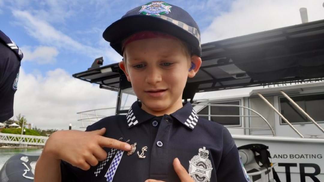 Article heading image for Local Boy Becomes Honorary Member Of Whitsunday Water Police!