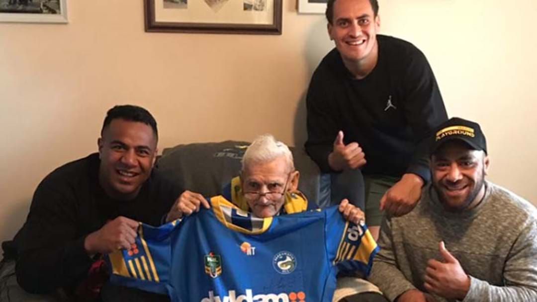 Article heading image for Heartwarming Gesture From The Eels Makes This 81-Year-Old's Day