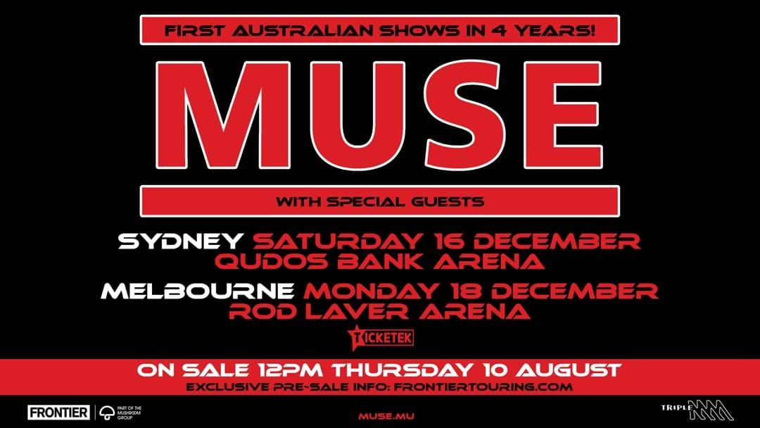 Article heading image for Muse SELL OUT Melbourne, New Tickets Released