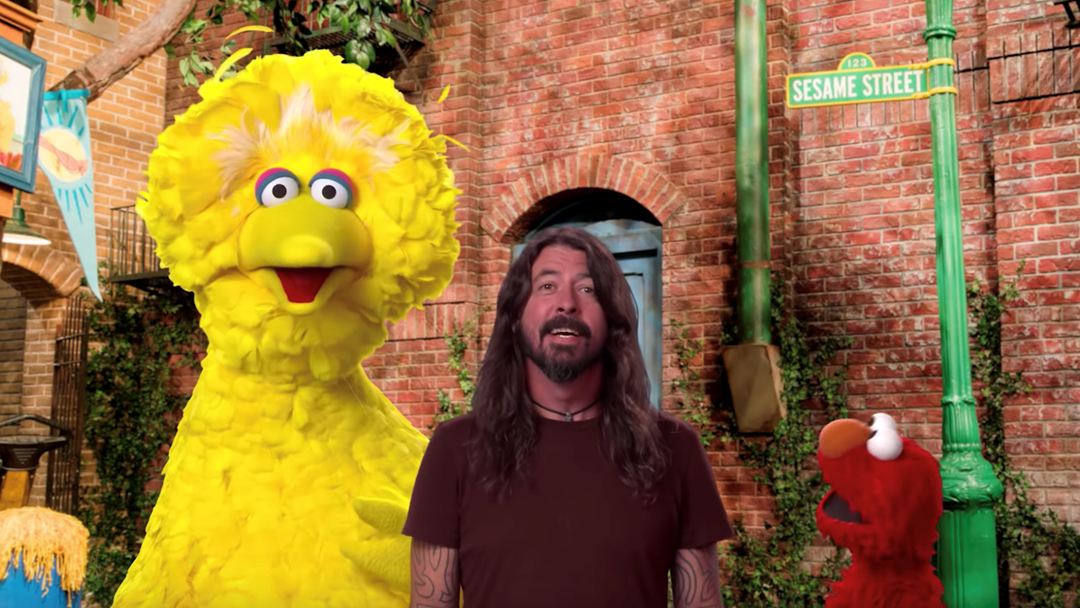 Article heading image for Dave Grohl Cements Status As Rock's Best Bloke By Appearing On Sesame Street