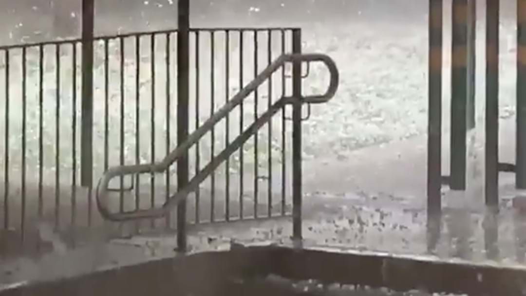 Article heading image for Sydney's South-West Is Currently Getting Battered By Hail