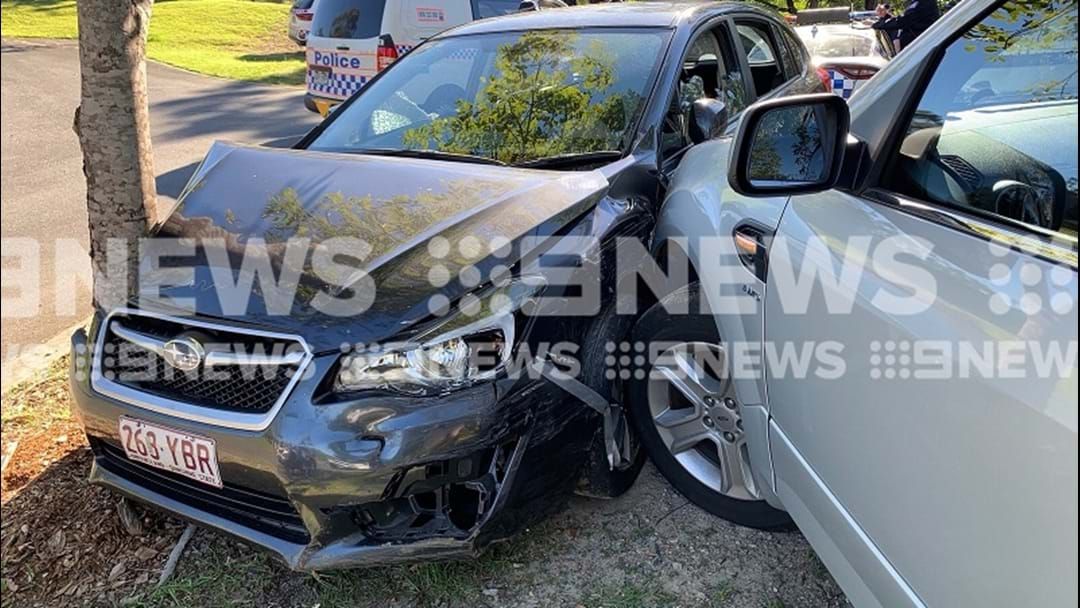 Article heading image for Teen Arrested In Worongary After Allegedly Stolen Car Rammed By Undercover Police Vehicle