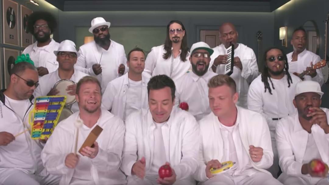 Article heading image for Jimmy Fallon Teamed Up With The Backstreet Boys And It's Hilariously Good!