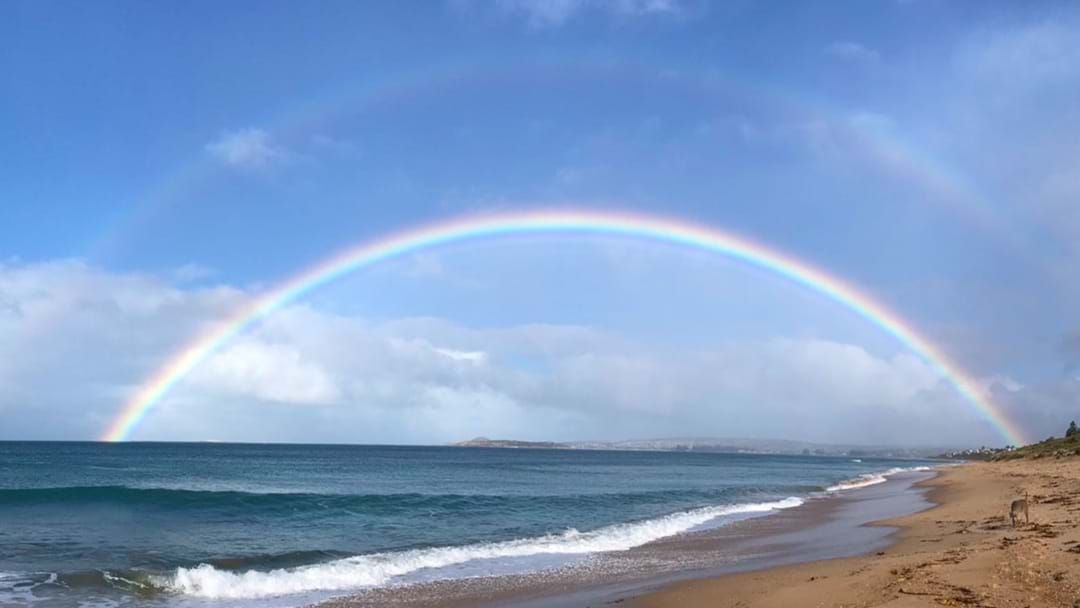 Article heading image for Get A Load Of This Full Rainbow At Port Elliot This Morning!