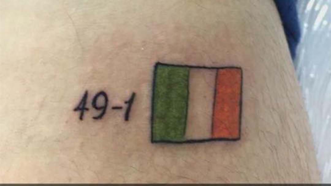 Article heading image for Connor McGregor Fan Goes Early With 'Winning' Tattoo