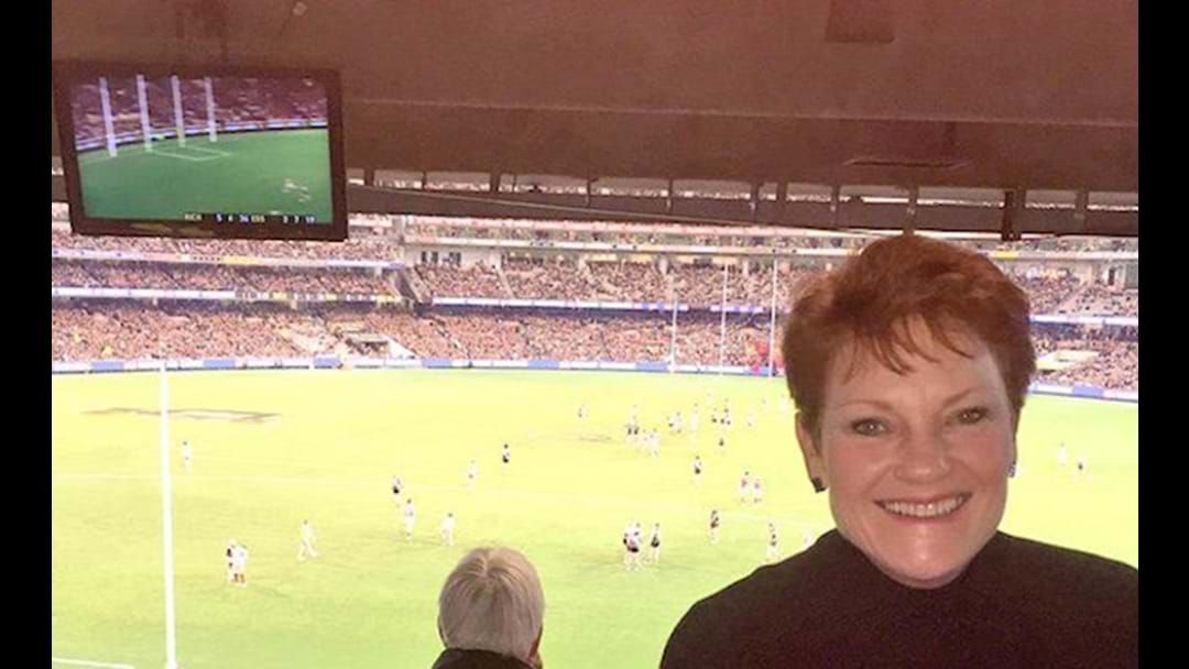 Article heading image for Pauline Hanson’s Awkward Footy Tweet