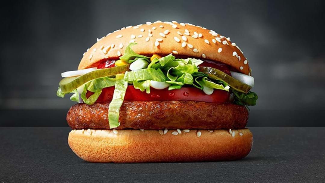 Article heading image for McDonald's Has Officially Launched A Vegan Burger