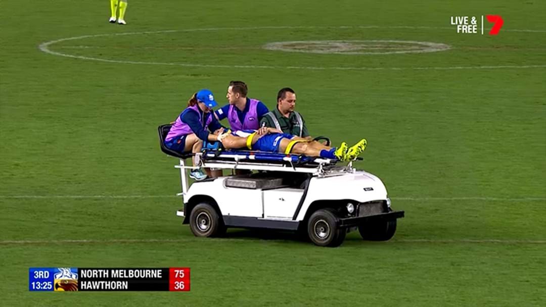Article heading image for Shaun Higgins Stretchered Off After Bump
