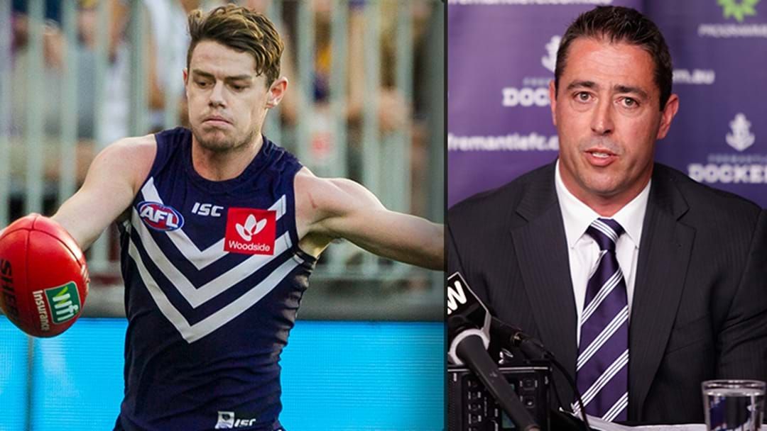 Article heading image for Fremantle's CEO Hits Back At Reports About Lachie Neale