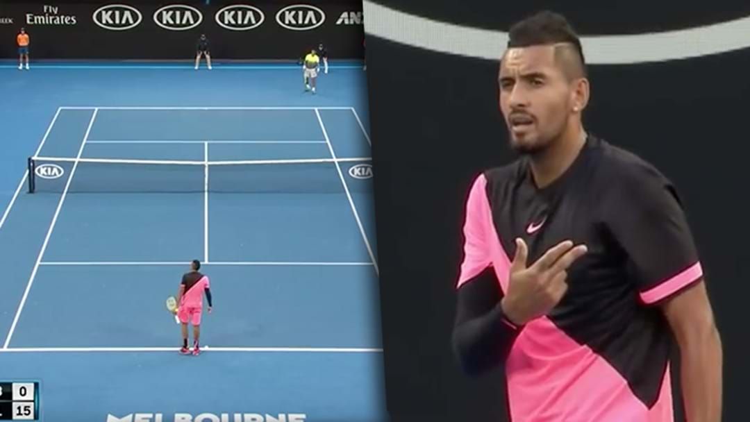 Article heading image for Nick Kyrgios Cops Fine For Unsportsmanlike Conduct