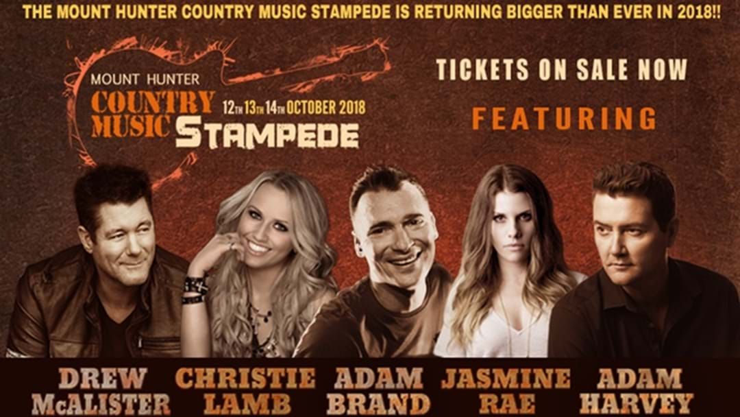 Article heading image for 2018 Mount Hunter Country Music Stampede Line-up Announced