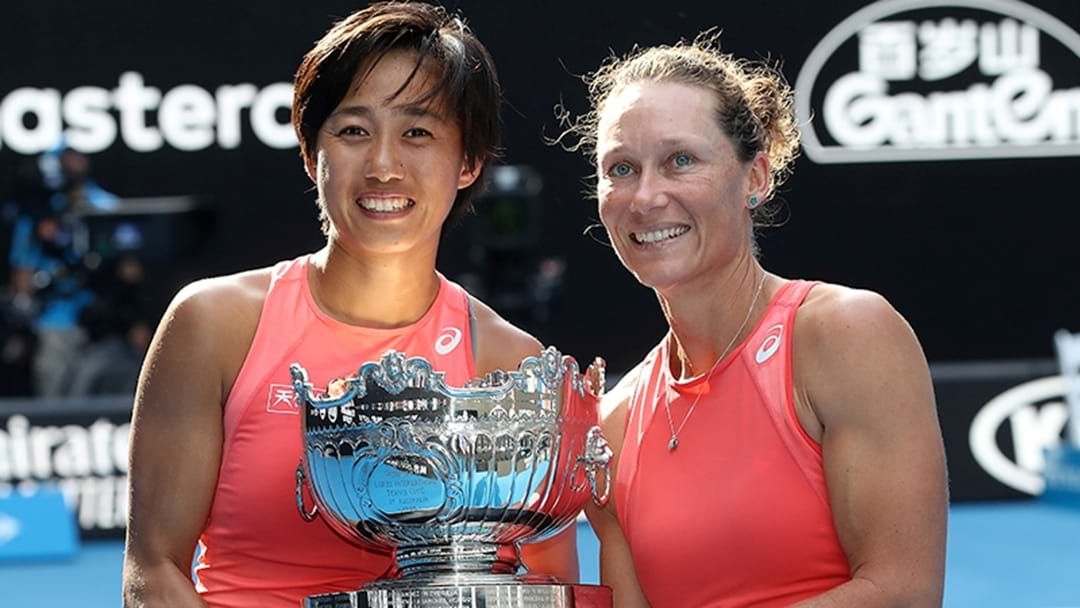 Article heading image for Sam Stosur Takes Out The Australian Open Women's Doubles Alongside Zhang Shuai