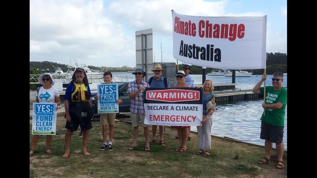 Article heading image for LISTEN: Climate campaigner paddles into Port